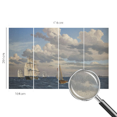 Mural de pared con estampado hermoso Aventura en el mar