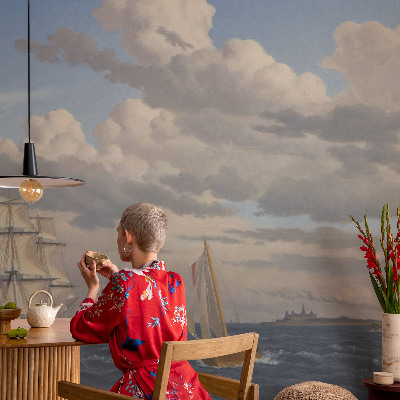 Mural de pared con estampado hermoso Aventura en el mar