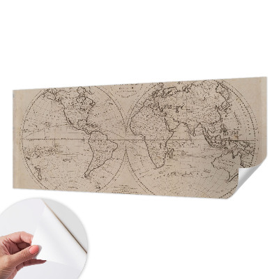 Papel mural con patrón decorativo Mapa antiguo