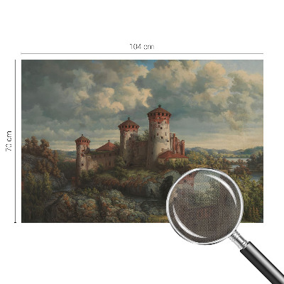 Papel mural texturado decorativo Paisaje romántico