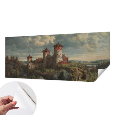 Papel mural texturado decorativo Paisaje romántico