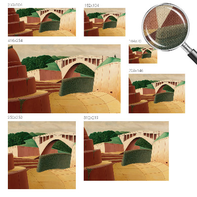 Fotomural decorativo para cabecero de cama Paisaje tranquilo