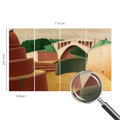 Fotomural decorativo para cabecero de cama con un paisaje tranquilo para decorar el cabecero