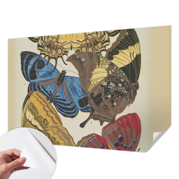 Mural de pared con estampado hermoso Inspiración de mariposas