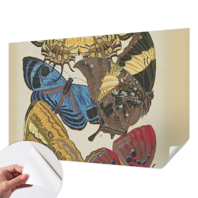 Mural de pared con estampado hermoso Inspiración de mariposas