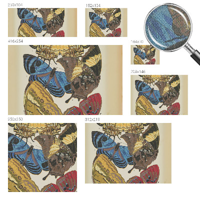 Mural de pared con estampado hermoso Inspiración de mariposas