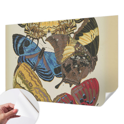 Mural de pared con estampado hermoso Inspiración de mariposas