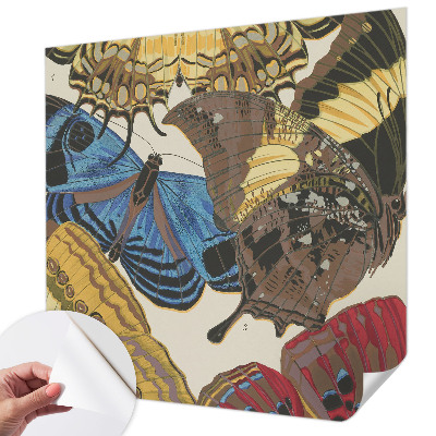 Mural de pared con estampado hermoso Inspiración de mariposas