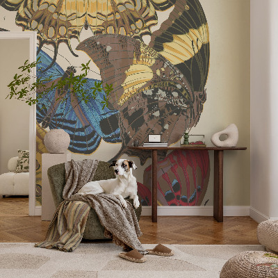 Mural de pared con estampado hermoso Inspiración de mariposas