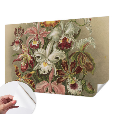 Papel mural texturado decorativo con diseño de elegancia floral