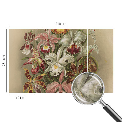 Papel mural texturado decorativo con diseño de elegancia floral