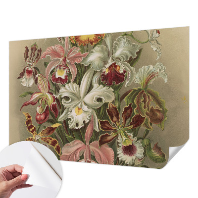 Papel mural texturado decorativo con diseño de elegancia floral