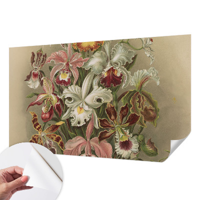 Papel mural texturado decorativo con diseño de elegancia floral
