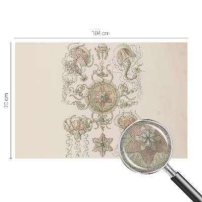 Papel mural con patrón decorativo mundo submarino