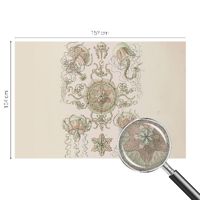 Papel mural con patrón decorativo mundo submarino