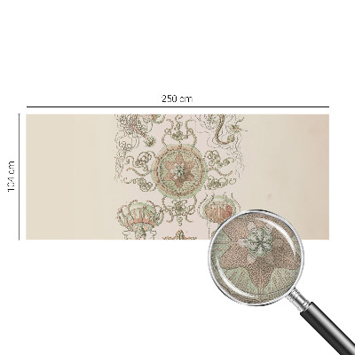 Papel mural con patrón decorativo mundo submarino