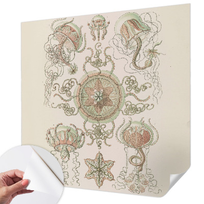 Papel mural con patrón decorativo mundo submarino