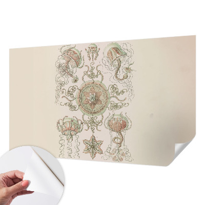 Papel mural con patrón decorativo mundo submarino