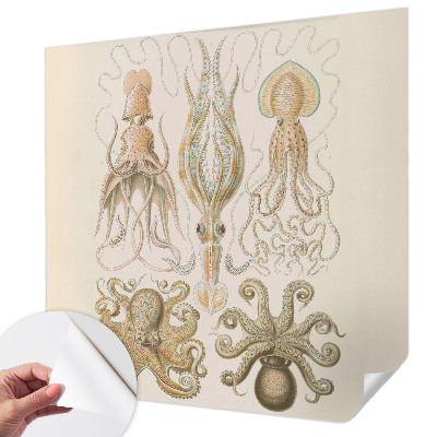 Mural de pared con estampado hermoso Vida marina