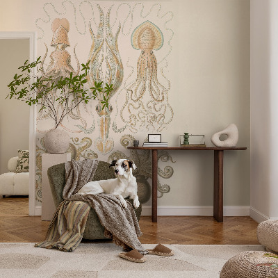 Mural de pared con estampado hermoso Vida marina