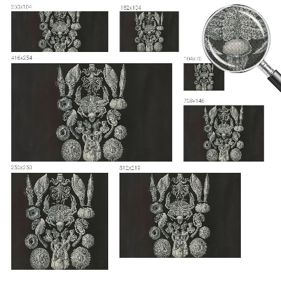 Papel mural texturado decorativo Formas subacuáticas