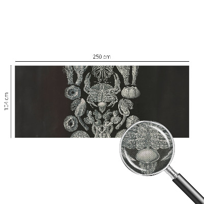 Papel mural texturado decorativo Formas subacuáticas