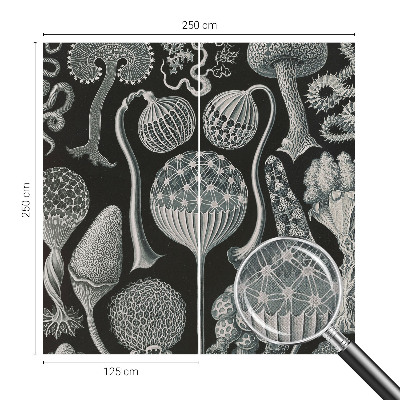 Fotomural decorativo para cabecero de cama con diseño de plantas mágicas