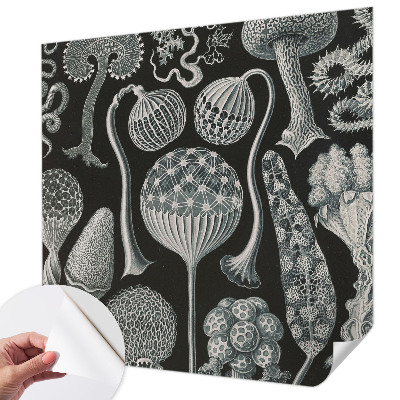 Fotomural decorativo para cabecero de cama con diseño de plantas mágicas