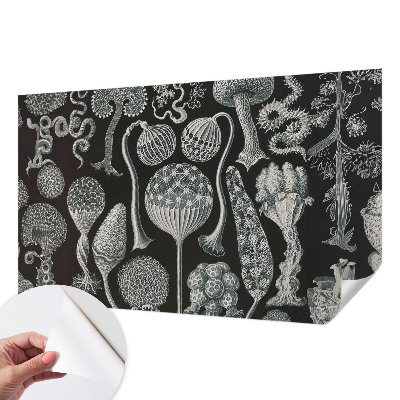 Fotomural decorativo para cabecero de cama con diseño de plantas mágicas