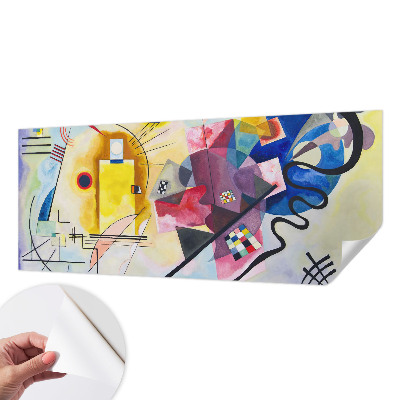 Mural de pared con estampado hermoso con una abstracción colorida