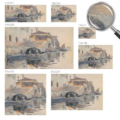 Fotomural decorativo para cabecero de cama armonía veneciana