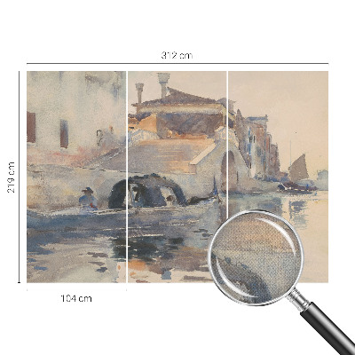 Fotomural decorativo para cabecero de cama armonía veneciana