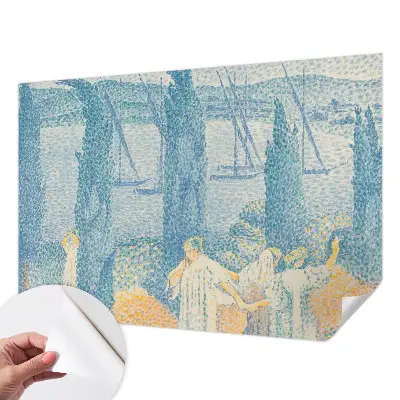 Mural de pared con estampado hermoso con diseño «Día de descanso»