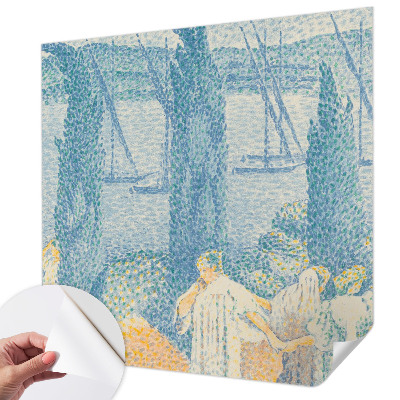 Mural de pared con estampado hermoso con diseño «Día de descanso»