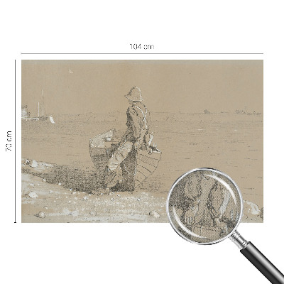 Papel mural con patrón decorativo Escena nostálgica