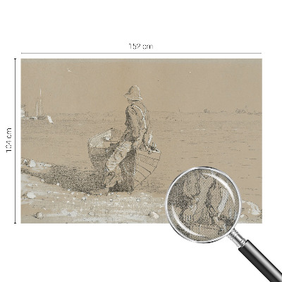 Papel mural con patrón decorativo Escena nostálgica