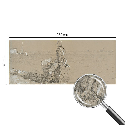 Papel mural con patrón decorativo Escena nostálgica