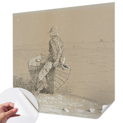 Papel mural con patrón decorativo Escena nostálgica