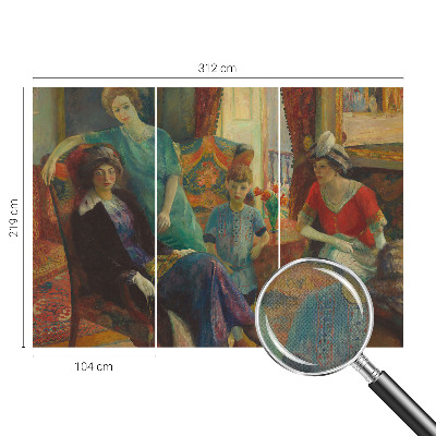 Papel mural texturado decorativo Elegancia clásica