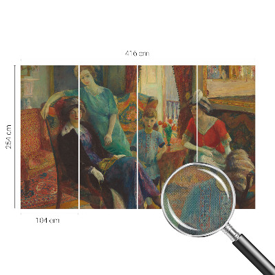 Papel mural texturado decorativo Elegancia clásica