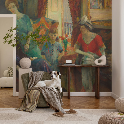 Papel mural texturado decorativo Elegancia clásica