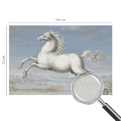 Mural de pared con estampado hermoso Caballos en el salto