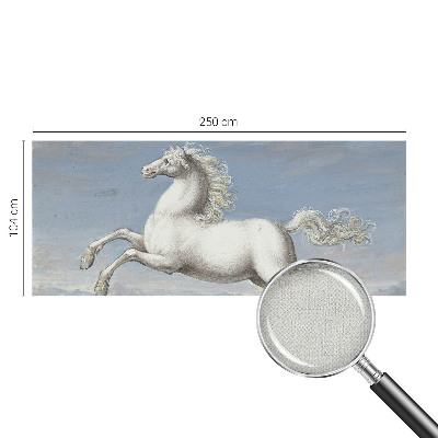 Mural de pared con estampado hermoso con diseño de caballos en pleno salto