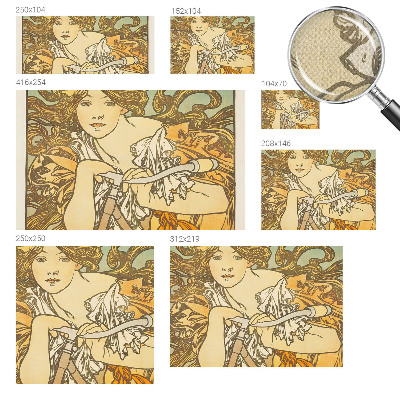 Fotomural decorativo para cabecero de cama Elegancia primaveral