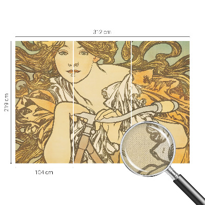 Fotomural decorativo para cabecero de cama Elegancia primaveral