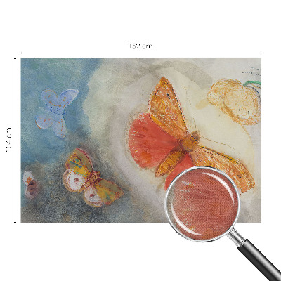 Mural de pared con estampado hermoso Mariposas coloridas