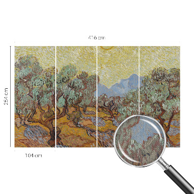 Papel mural texturado decorativo Olivos