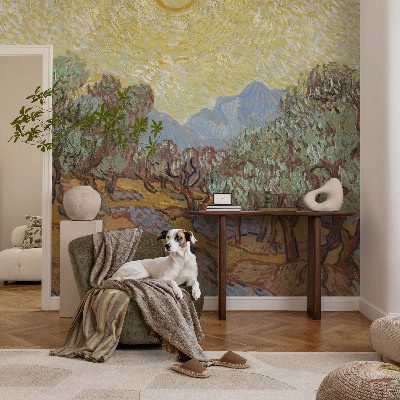 Papel mural texturado decorativo Olivos