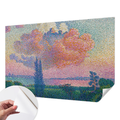 Fotomural decorativo para cabecero de cama con un paisaje colorido