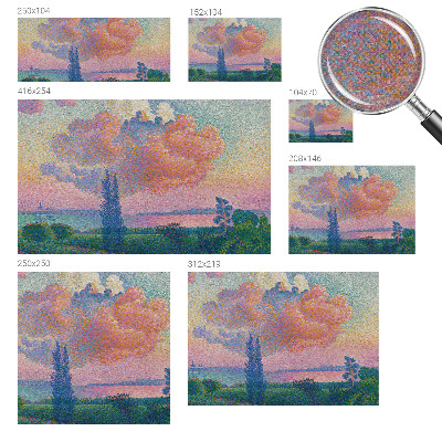 Fotomural decorativo para cabecero de cama Paisaje colorido